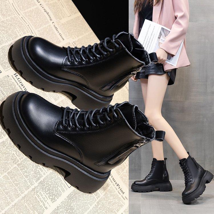 Women's Side Zipper Thick Bottom Boots