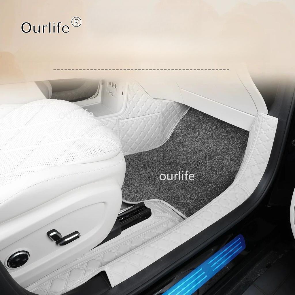 For Esteo Exlantix ET8 Exeed ET8 2026 2027 Car Leather Floor Mats Scratch-Resistant Wear-Resistant Foot Pad Interior Accessories
