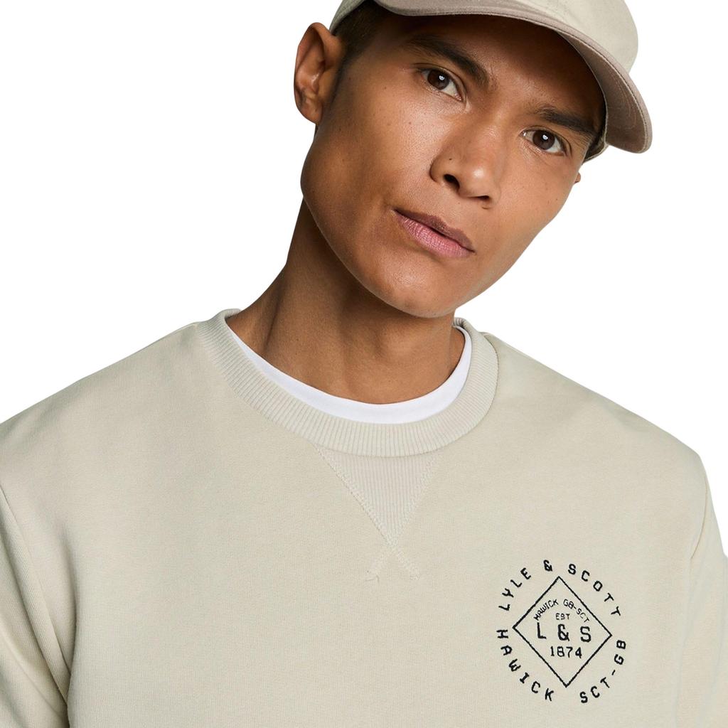 Lyle & Scott Mens Stamp Crew Neck Sweatshirt