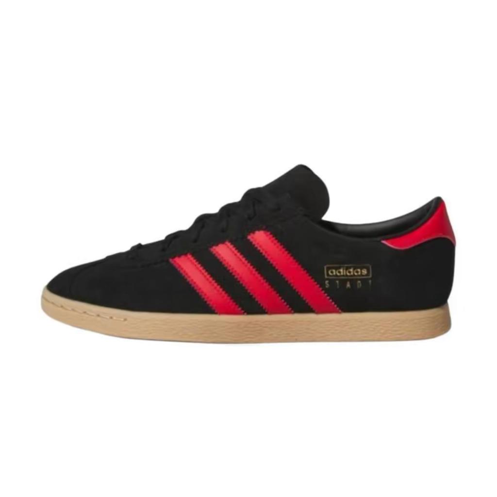 Adidas Originals Stadt Low top German Army Trainers Unisex Black Pink JI1885(Team357-)