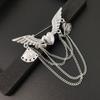 Vintage Chain Corsage Heart-Shaped Long Tassel Fashion Accessories Brooch Pins Brooches Jewelry