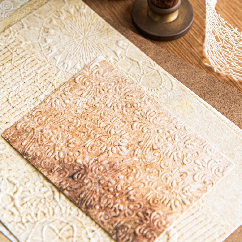 Ретро кружевная бумага с кофейными пятнами Momo для DIY-журнала и коллажей