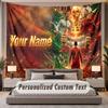 Custom Name Text Tapestry Cristiano Ronaldo Personalized Polyester Wall Tapestry For Bedroom And Room