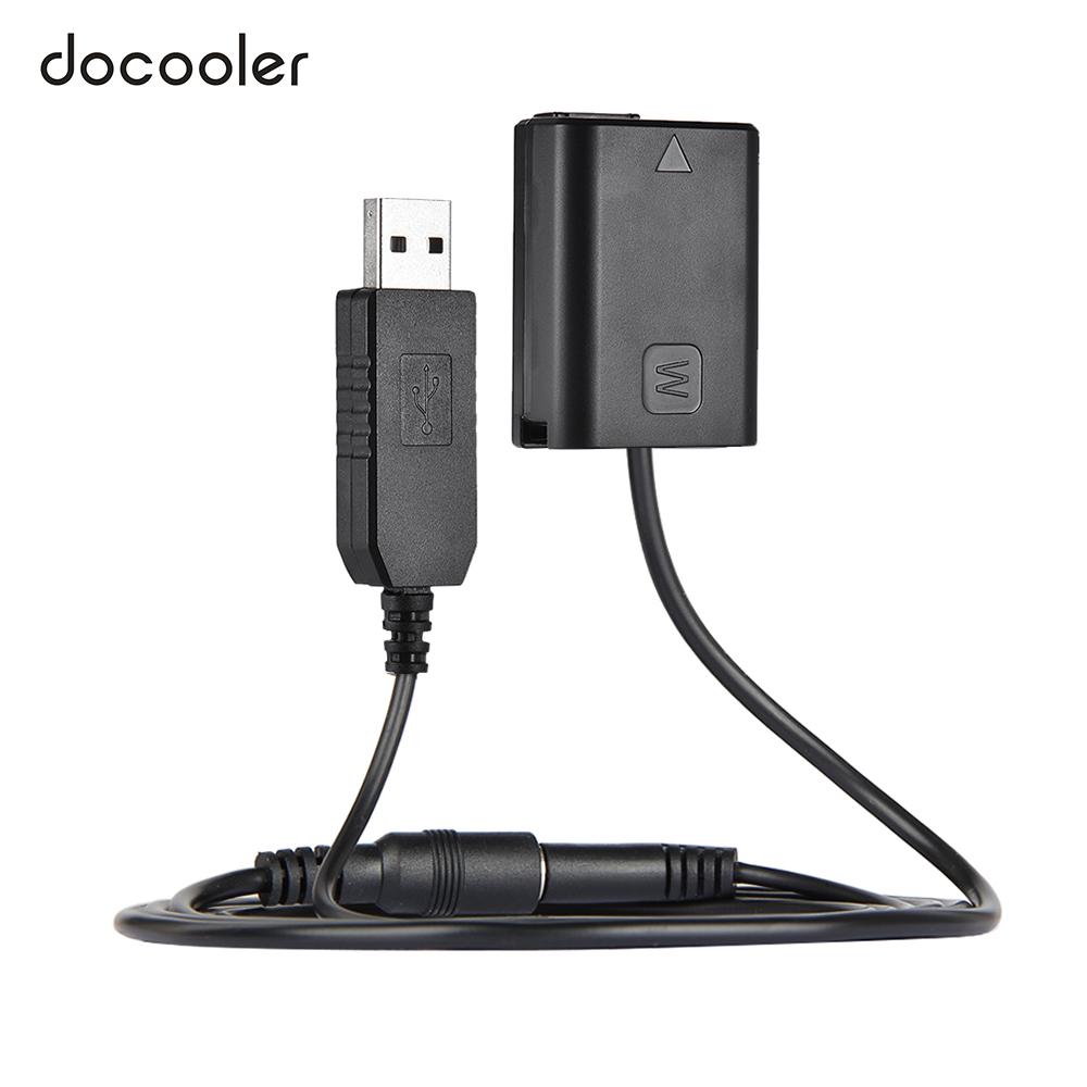 Docooler NP-FW50 Имитатор аккумулятора + блок питания постоянного тока (5 В, 2 А) Замена USB-кабеля-переходника для AC-PW20