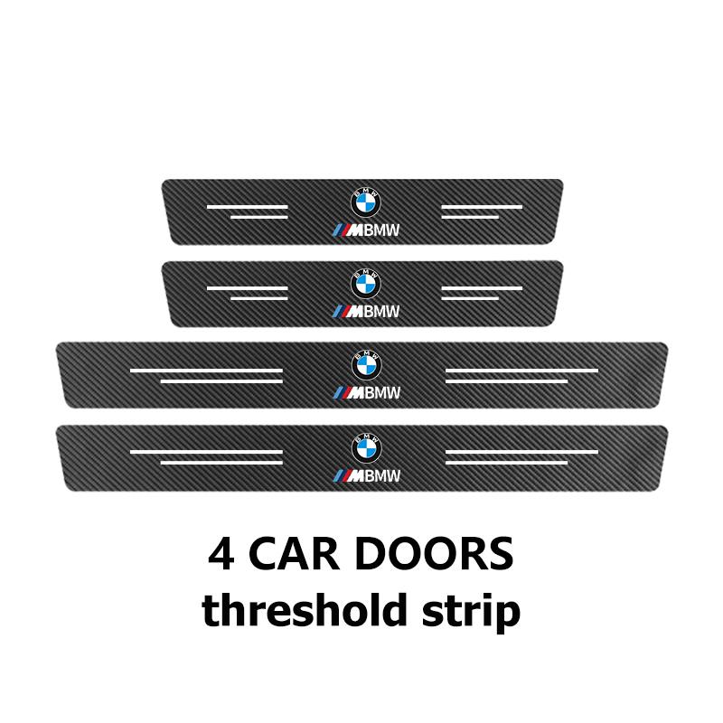 MUSE5 Car Door Carbon Fiber Sill Anti Scratch Protection Strip For BMW M Performance E36 E46 E60 E90 E91 E92 E93 F30 F20