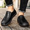 Handmade Genuine Leather Men's Casual Shoes Comfortable And Breathable Moccasins Men Business Flats Shoes Driving Shoes Large Size 38-48