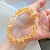 8Mm Autumn And Winter Maillard Natural Citrine Lemon Citrine Bracelet Bracelet