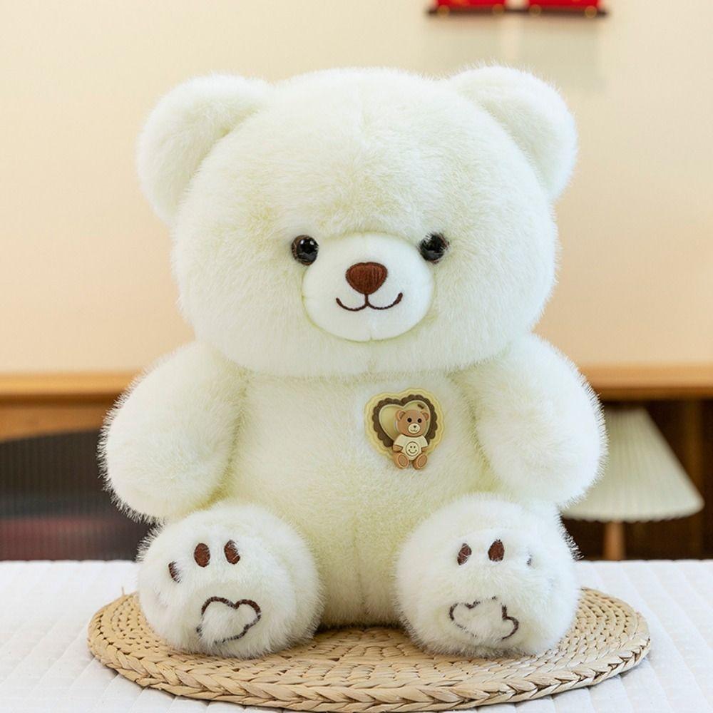 Simulation Bear Plush Toy Soft Stuffed Bear Plushie Doll Bear Stuffed Animal Toy Kids Gifts