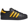 adidas Оригинальные Superstar Кожаные Модные Удобные Низкие Кроссовки Унисекс Кроссовки Черно-Желтые JQ4727