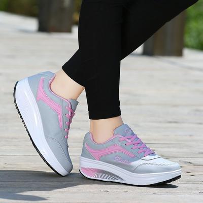 Женская сетчатая обувь, повседневные кроссовки на платформе, женская модная обувь для фитнеса, спортивная дышащая обувь больших размеров