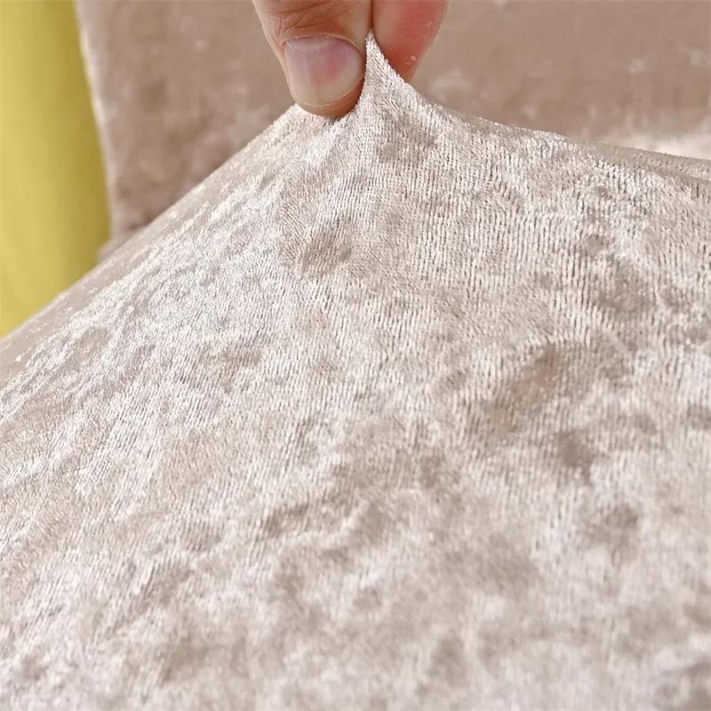 Мягкий плюшевый чехол для стула-бара, эластичный чехол для вращающегося стула с короткой спинкой, съемные чехлы для стульев, чехол для сиденья, декор для отеля