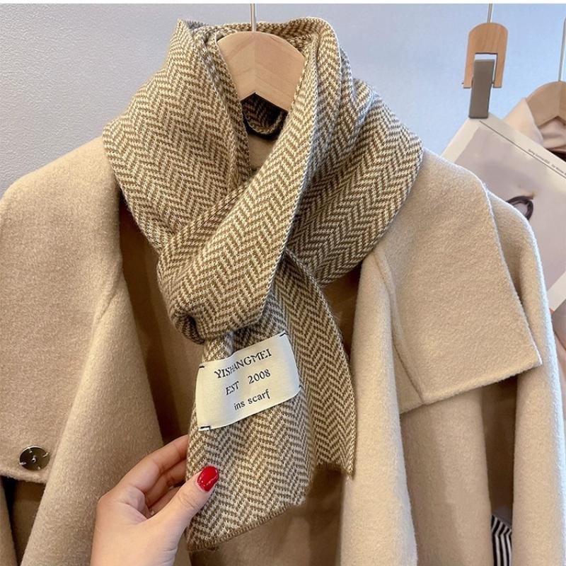 Women Scarf Pashmina Shawls Wraps for Evening Dresses Winter Warm Scarves with Pom Poms