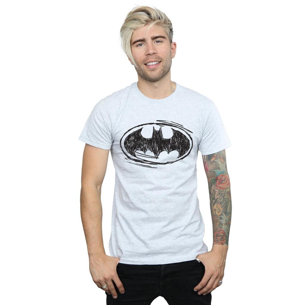 Batman Футболка мужская с логотипом Sketch