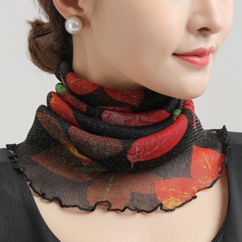 Fashion Sunscreen Veil Small Scarf Neck Guard Mask Headband Motorcycle Sun Protection Head Scarf