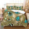 Комплект постельного белья с 3D-принтом пейсли, одеяло и наволочка в богемном стиле, 2/3 шт. AU220 * 240, полный размер, мягкое и быстросохнущее украшение для дома