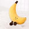 Плюшевая игрушка с фруктами, милый банан, персик, груша, баклажан, мультяшная кукла, плюшевый орнамент, мягкая кукла с фруктами, вечерние украшения для домашнего стола, креативные подарки