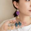 Scaly Fish-shaped Earrings Elegant Dangle Earrings Imitation Shell Tassel Earrings  Women