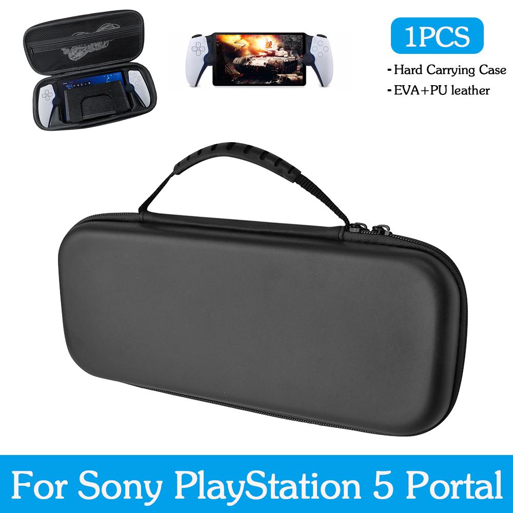 Hard EVA Carrying Case Storage Bag Shockproof Protective Travel Box with Mesh Pocket For PS5 PlayStation Portal Remote Player