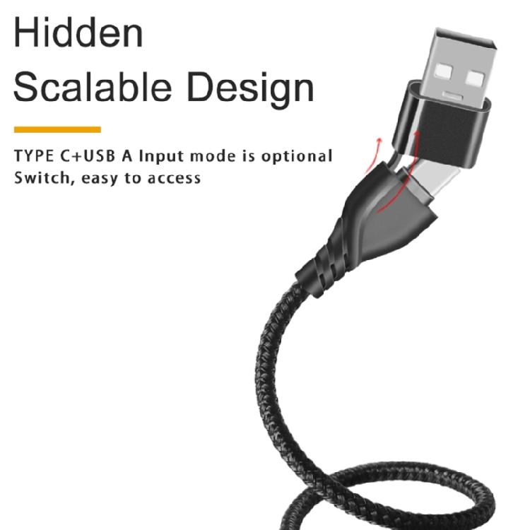 Кабель USB Type-C, Поддерживает USB-A на TypeC, Type-C на Type-C Быстрая зарядка 65 Вт и