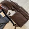 Винтажный Рюкзак из ПУ для Мужчин Женщин Повседневный Daypack Дорожный Школьный Сумка с Множеством Карманов