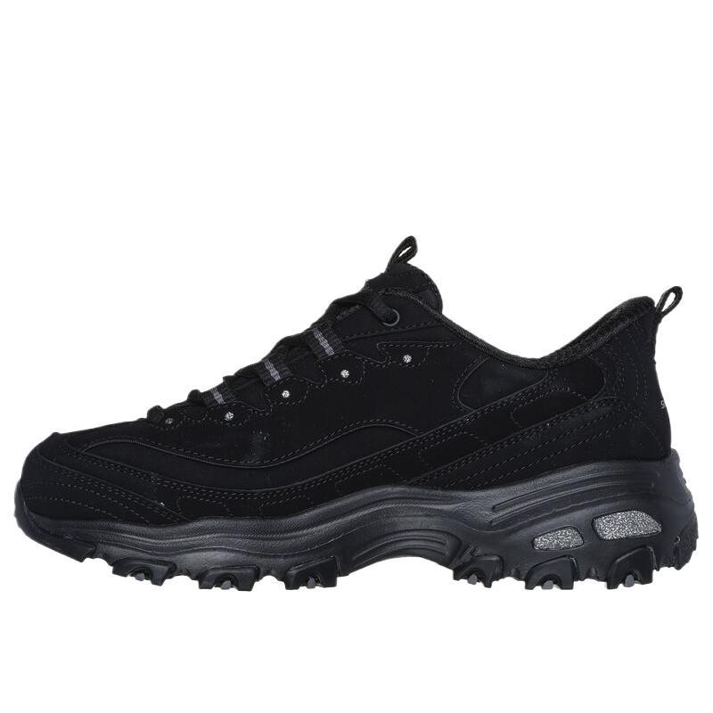 Skechers D'Lites Женская Повседневная Обувь из Натуральной Кожи Черная 150543-BBK
