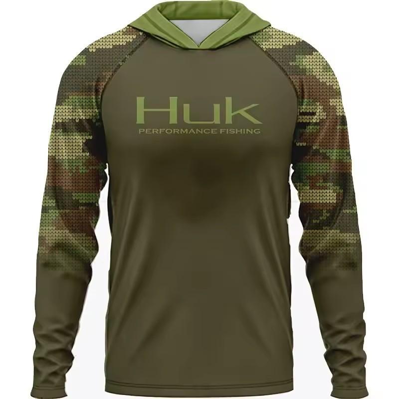 Mens Long Sleeve Sun Protection Fishing Shirt Breathable Quick Dry Outdoor Sports Jersey