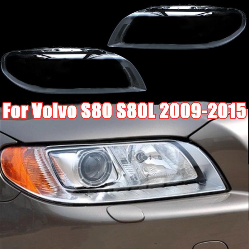 Крышка фары для Volvo S80 S80L 2009-2015 Прозрачный абажур Крышка фары Абажур Корпус фары