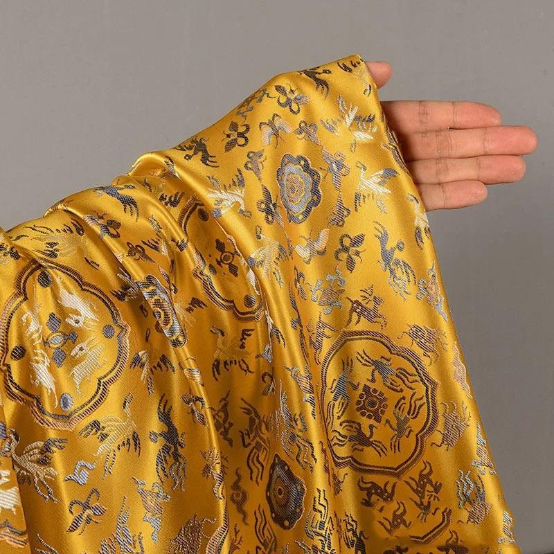 Жаккардовая парчовая ткань 100x145 см китайский стиль чонсам ханьфу платье сценическая одежда сумка атласная ткань материал для шитья своими руками