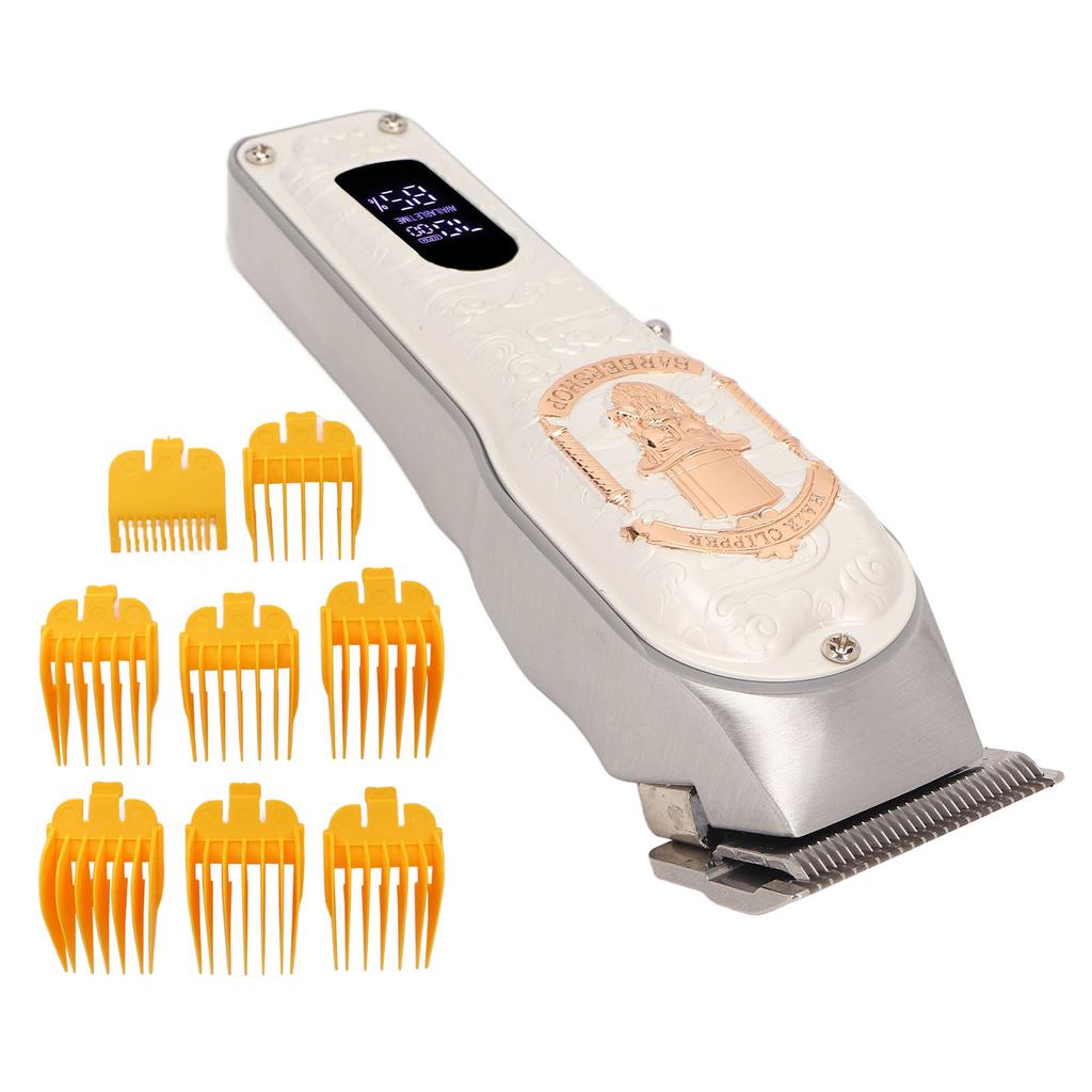 Electric Hair Trimmer Multipurpose Stainless Steel Blades High Power Rechargeable Hair Clipper for Home Salon
