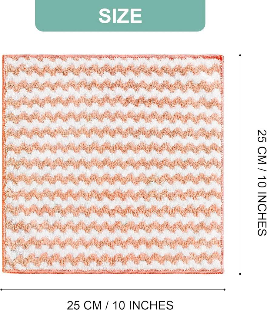 Салфетка для уборки из микрофибры, бархатные утолщенные полотенца для мытья посуды, с высокой впитывающей способностью, для мытья посуды, для мытья посуды, бытовые полотенца для протирания