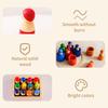 Montessori Rainbow Doll Wooden Toy Natural Wood Baby Hands-on Education Toy Puzzle Game Rainbow Building Block Children's Toy