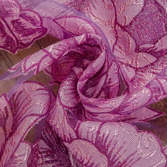 Домашняя дверь, окно, балкон, современная роскошная прозрачная тюль-вуаль с цветочным принтом, занавеска