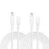 Kabenjee 2x 2m AC Adapter Extension Cord DC Power Cable DC Plug Jack Extension Cable for LED Extension Connector for CCTV IP Web Network AHD Security