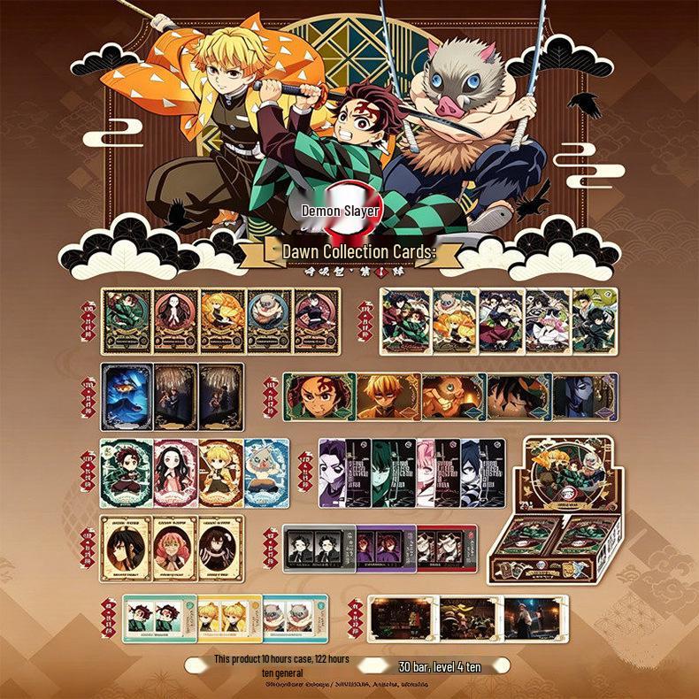 Карточная игра Demon Slayer - Набор «Рассвет» Дыхание, Карты Аниме 1-й Серии