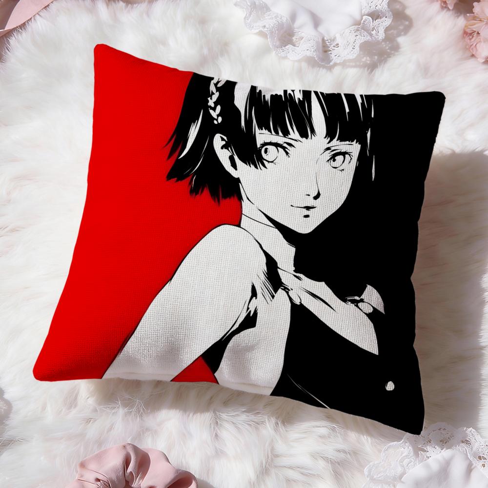 Игра p-Persona 5 Наволочка Премиум Комфорт Двусторонняя Наволочка - Дизайн Два в Одном для Любой Комнаты и Салона Автомобиля