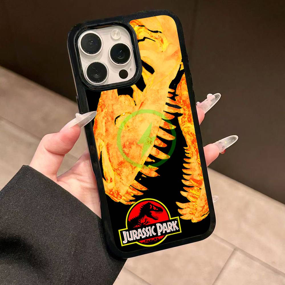 J-Jurassic Park Dinosaur World For Magsafe Magnetic Wireless Phone Case For IPhone 17 16 15 14 Plus 13 12 11 Pro Max Cover