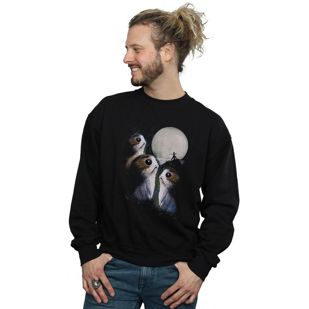 Star Wars Mens The Last Jedi Porgs Sunset Sweatshirt
