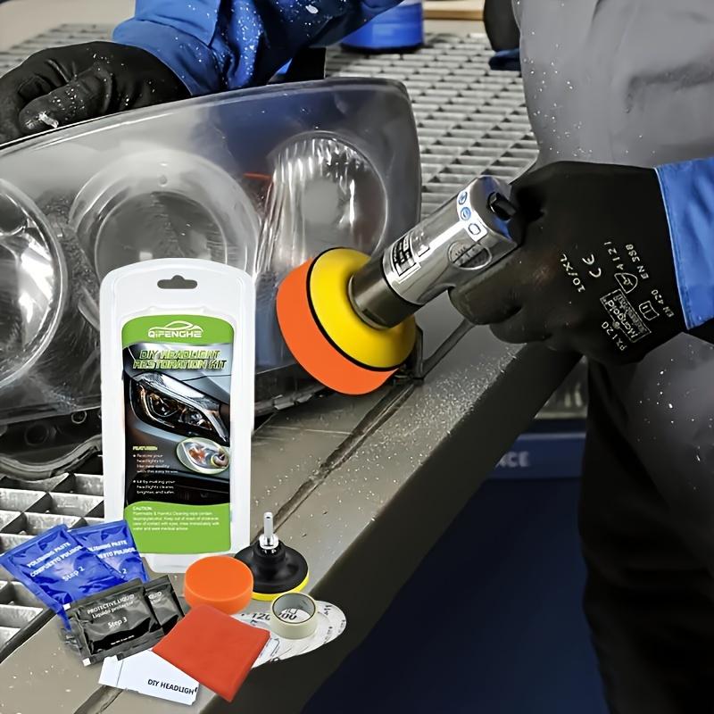 Полировальные наборы для восстановления фар автомобиля, наборы для ремонта фар, полировщик автомобильных фар, чистящая паста, средство для ухода за краской автомобиля, средство для восстановления