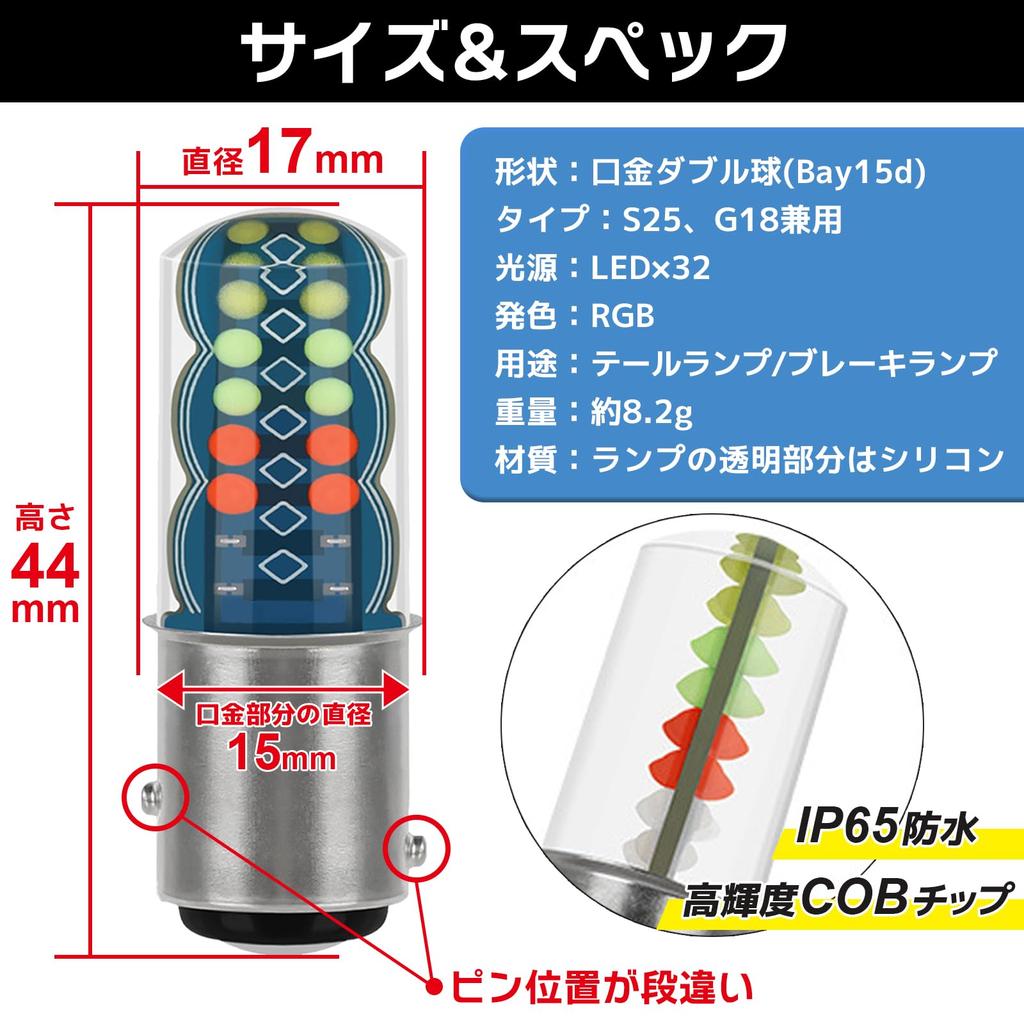 Sakurawing Universal Yankee Tail Lamp LED Strobe Flash Bike Runaway Old Car Motorcycle Flowing Custom Event Circuit 2pcs