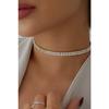 Women's Double Row Zircon Stone Rhinestone Choker Necklace