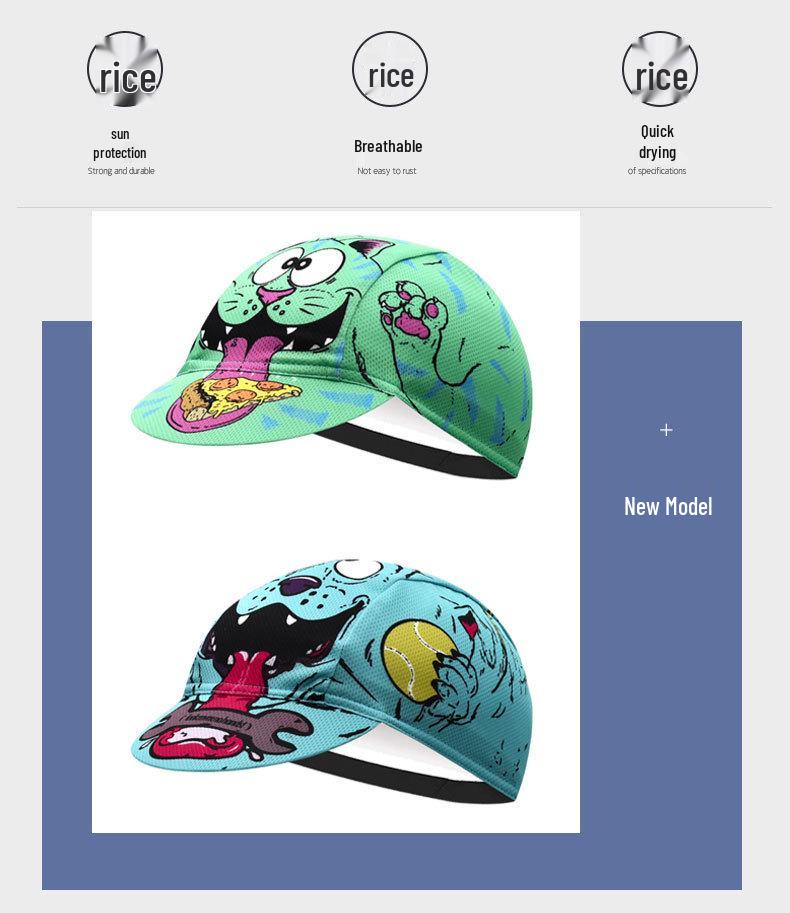 Дышащая велосипедная шапочка-подшлемник 2024 - Быстросохнущий подшлемник и солнцезащитная шапка для весны/лета