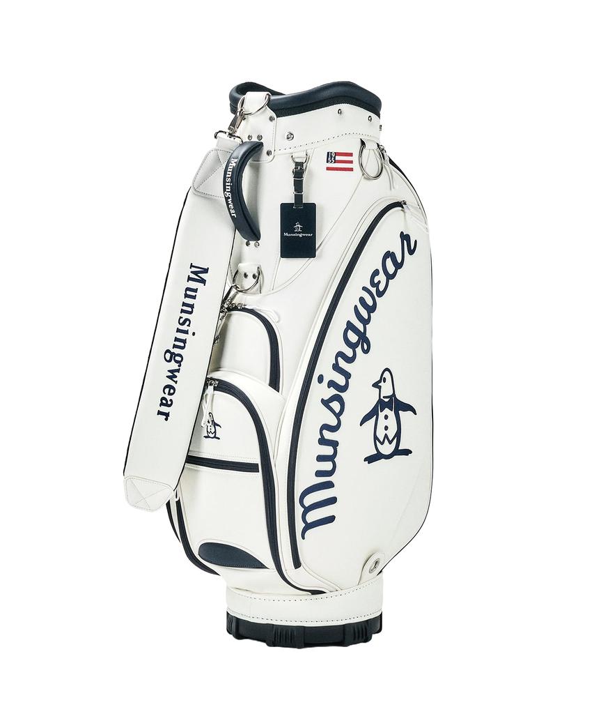 MUNSINGWEAR Caddy Bag Cart Type Type Large Diameter Big Logo Embroidery Golf MG4FCB01M 9.5