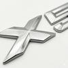 NEW 3D ABS Car Rear Trunk Emblem Badge Sticker For BMW X1 X2 X3 X5 X6 GT Z4 Glossy Black Chrome Logo Decal Styling Accessories ue2
