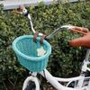 Hand Woven Bicycle Basket Large Capacity Strong Load Bearing Easy Installation Handlebar Bike Front Basket Replacement