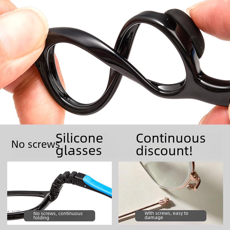 Детская сверхлегкая силиконовая оправа для очков для близорукости 9017ET - материал TR, маленькая оправа для мальчиков и девочек