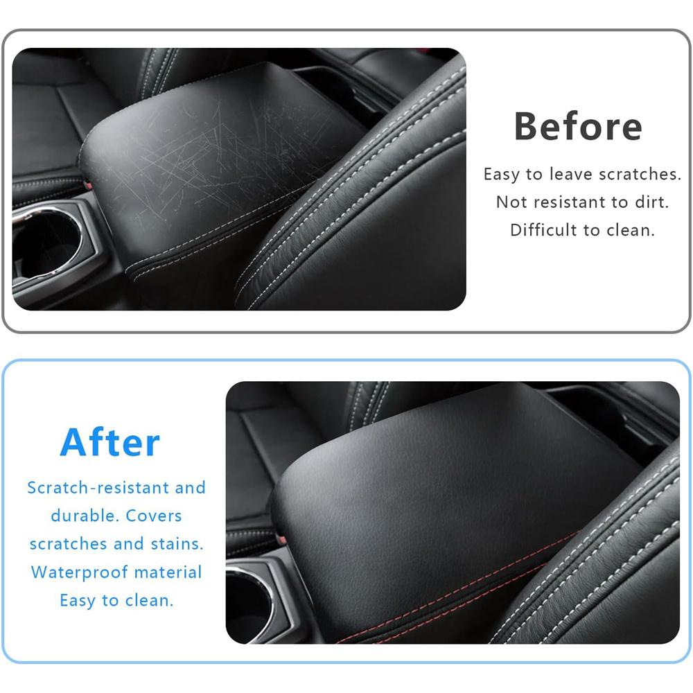 1 шт. Кожаная крышка подлокотника центральной консоли черная для пикапа Toyota Tacoma