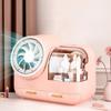 Cosmetic Storage Box with LED Lamp Dust-proof Desktop Finishing Mask Lipstick Skin Care Cosmetic Box Rack
