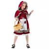 Children's Girls Halloween Little Red Riding Hood Costume Princess Dress Cosplay Dress Suit Women's Clothing