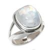 Natural Rainbow Moonstone Gemstone 925 Solid Sterling Silver Gift Ring S.6 L6c75