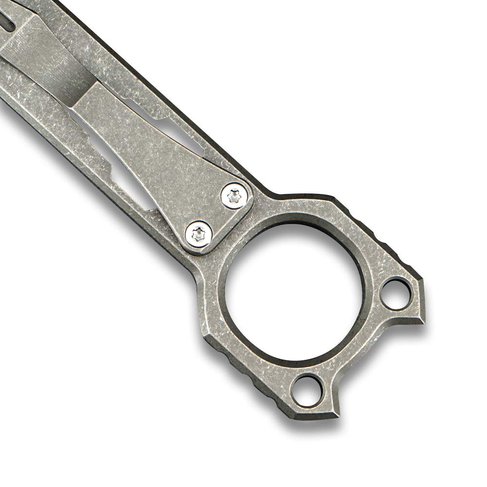 Twosun Титановый EDC Ломик Открывалка для бутылок с карманной клипсой